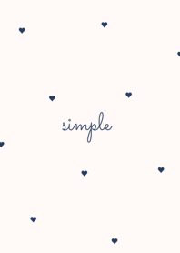 heart & pattern. beige navy.