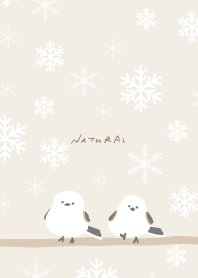 Long-tailed Tit Crystal of snow10 Japan