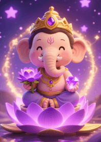 Purple Ganesha Saturday Fortune