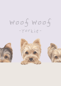 Woof Woof - Yorkie - PASTEL PURPLE