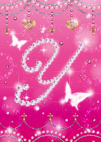 JewelryRhinestone&Butterfly InitialY