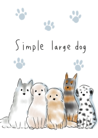 Simple large dog