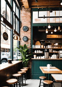 Cozy Coffee shop 6b7B4f