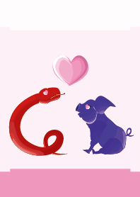 ekst Red (Snake) Love Blue (Pig)