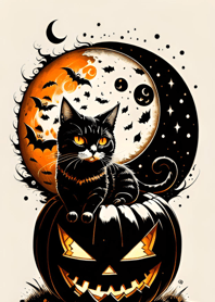 halloween cat e554F3