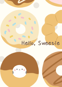 Shimaenaga and Donuts beige dot