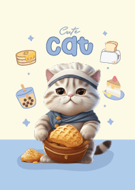 Cat Cute Chubby : Cooking