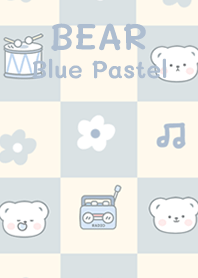 Bear blue pastel!