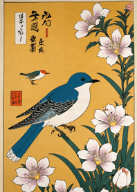 浮世絵 -鳥 E356Eb