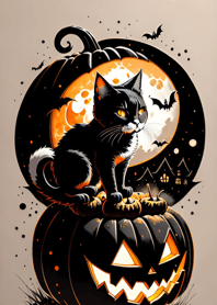 halloween cat 28D14e