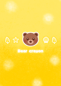 Bear crayon! -yellow-