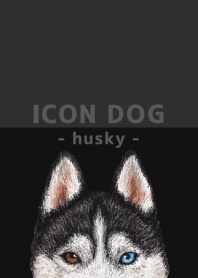 ICON DOG - siberian husky - BLACK/03