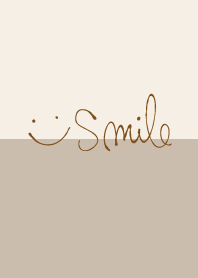 Simple smile Beige and Brown30