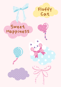 Fluffy Cat Sweet Happiness