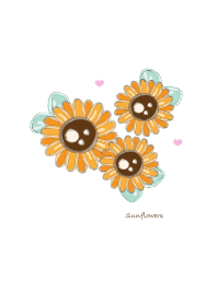 Little sunflowers (Drawing) 8