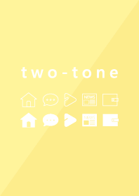 two-tone color -yellow-