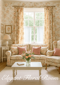 Elegant Floral Room