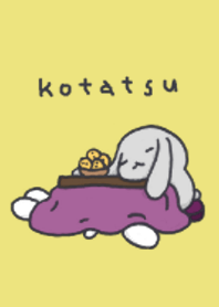 Bunny in the kotatsu!
