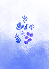 Blue Floral Watercolor