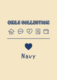 Heart -Navy-