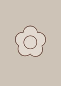 Simple Flower Brown 01