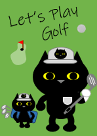 He is MI-TARO.He plays golf. A