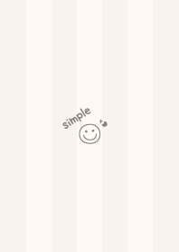 Smile Moon =Beige= Stripe