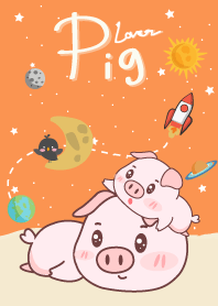 อวกาศหมูน้อยสีส้ม