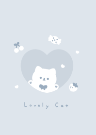 cat&heart&items/ pale blue gray.