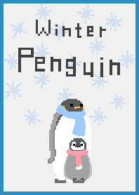 Pixel Art animal --- Penguin <<winter>>