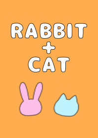 うさぎ＋ねこ(カラフルver.)
