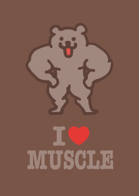 I LOVE MUSCLE(Macho Bear) Brown
