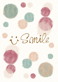 Watercolor Polka dot6 - smile20-