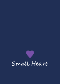 Small Heart *Navy Purple 10*
