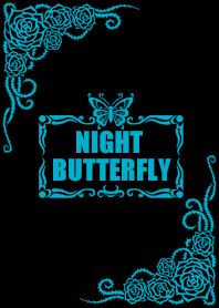 NIGHT BUTTERFLY TURQUOISE BLUE