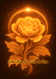 Golden Bloom for Fortune & Peace#2