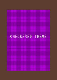PURPLE CHECKERED THEME-DEEP BROWN