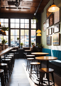 Cozy Coffee shop 86BdBD