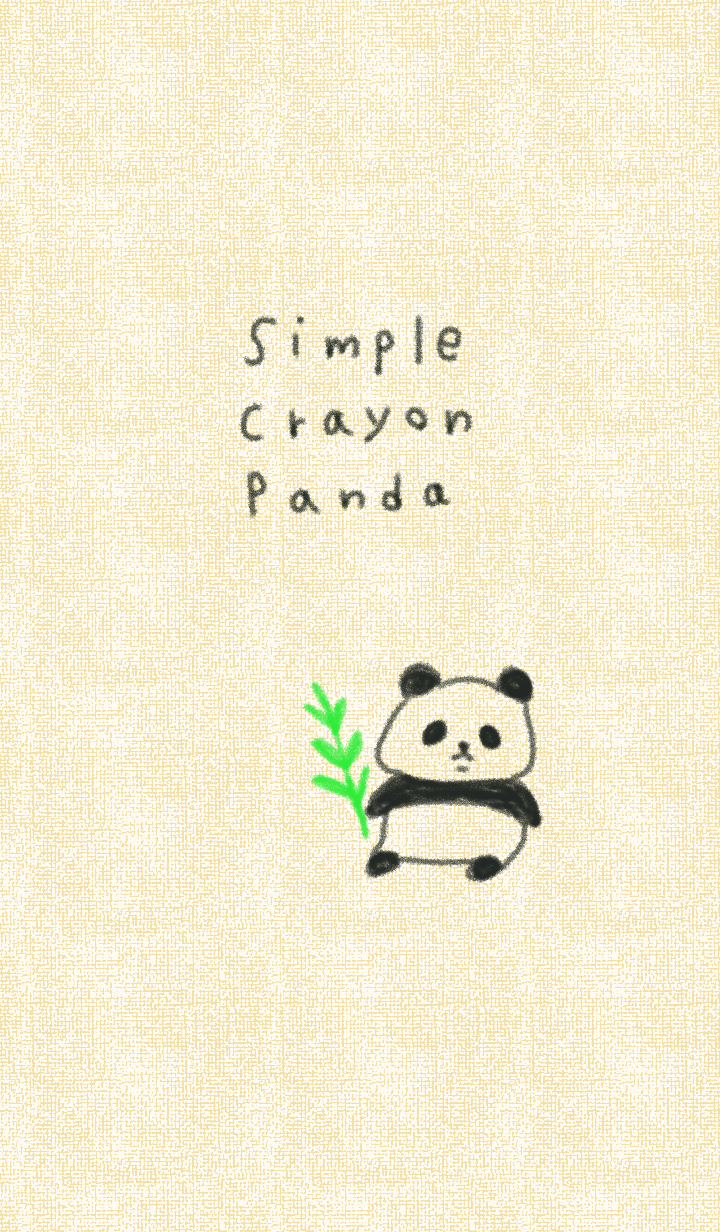 Simple Crayon Panda