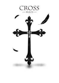 十字架[ブラック]