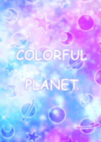 Fancy colorful planet