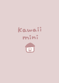 Dull pink and simple mini icon