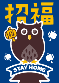 STAY HOME OWL / NAVY