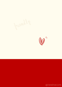 Friendly red beige