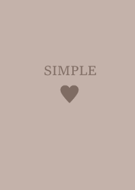 SIMPLE HEART (mochabeige)