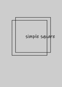simple square =black gray=*