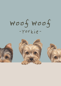 Woof Woof - Yorkie - BLUE GRAY