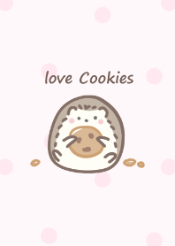 Relax Hedgehog and Cookies -pink- 2