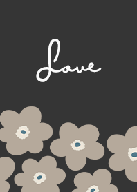 in bloom, flower k / carbon