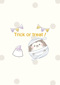 Hedgehog and Shimaenaga -halloween-2 ju2